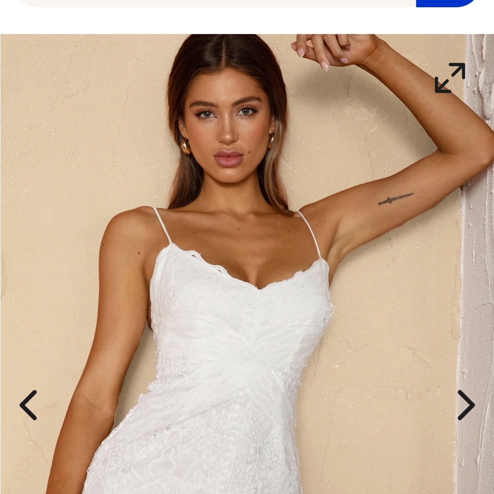 Selfie Leslie Strapless White Dress